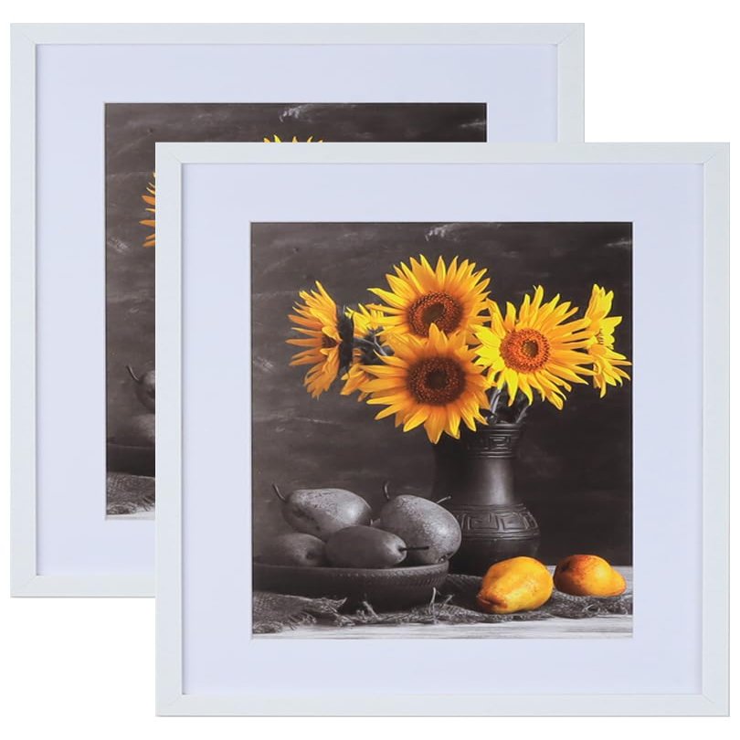 Picture Frames Set of 2. 3/4" Polystyrene Modern White 20x24 Wholesaleartsframes-com 275 Series Made in USA