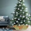 Christmas Tree Collar Tree Box Stand Cover, Artificial/Pencil/Silm/Skinny Tree Ring 6 Packs Collapsible Tree Skirt for Christmas Xmas Tree Decorations, Santa Sleigh Deer Snowflake Stripes 17"x10" view 4