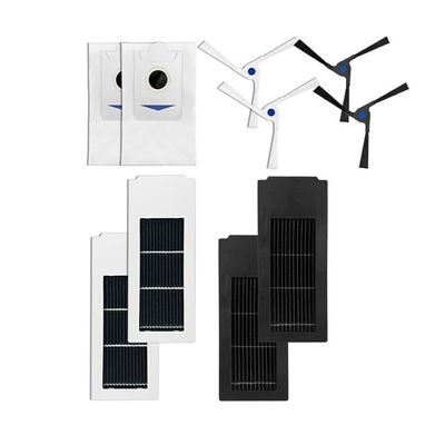 Palumma Replacement Accessories Set Fit for Ecovacs X2 X2pro, Robotic Accessories, 4 Side Brushes, 4 Filters, 2 Dust Bags