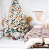 Snowman Christmas Tree Collar Tree Box Stand Cover,Artificial/Pencil/Silm/Skinny Tree Ring 4 Packs Collapsible Tree Skirt for Christmas Xmas Tree,Snowflake Christmas Red Buffalo Plaid 14.5"x10" view 4