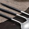 Aimilan 24 Piece Black Silverware Set for 6, 18/10 Stainless Steel Flatware Cutlery Set for Home Kitchen Restaurant, Include Fork Knife Spoon,Dishwasher Safe (24-Piece for 6) view 4