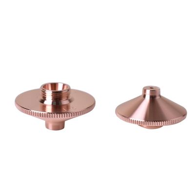 Startnow WSX Nozzle Laser for Precitec Fiber Laser Cutting Machine Head Double Layer Jet Caliber 1.0 1.2 1.5 2.0 3.0 4.0 5.0mm Nozzles Spare Parts (WSX-YG-D 10PCS, 2.0mm)