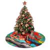 Parrots On Tree Festive Christmas Tree Skirt - Soft and Fluffy White Tree Skirt for,Tree Skirt Christmas Decorations view 2