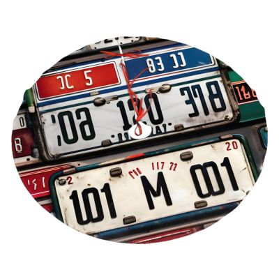 Old License Plate Festive Christmas Tree Skirt - Soft and Fluffy White Tree Skirt for,Tree Skirt Christmas Decorations