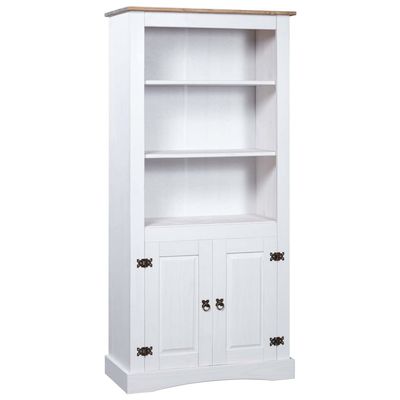 loibinfen Wooden Kitchen Cupboard, White Kitchen Pantry Storage Cabinet, Buffet Hutch Storage Cabinet, Wood Farmhouse Cupboard for Living Room Kitchen, 31.5"x15.7"x66.9"