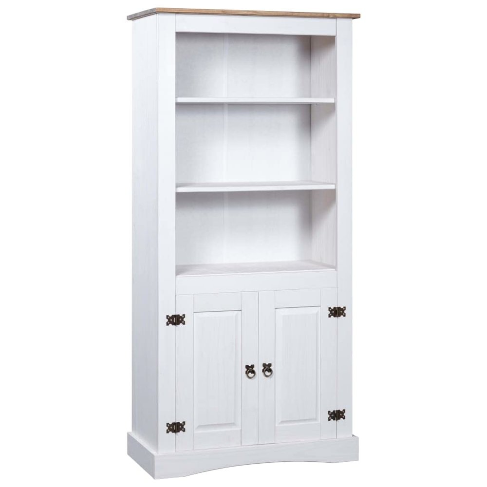 loibinfen Wooden Kitchen Cupboard, White Kitchen Pantry Storage Cabinet, Buffet Hutch Storage Cabinet, Wood Farmhouse Cupboard for Living Room Kitchen, 31.5"x15.7"x66.9"