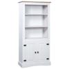 loibinfen Wooden Kitchen Cupboard, White Kitchen Pantry Storage Cabinet, Buffet Hutch Storage Cabinet, Wood Farmhouse Cupboard for Living Room Kitchen, 31.5"x15.7"x66.9" view 1