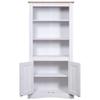 loibinfen Wooden Kitchen Cupboard, White Kitchen Pantry Storage Cabinet, Buffet Hutch Storage Cabinet, Wood Farmhouse Cupboard for Living Room Kitchen, 31.5"x15.7"x66.9" view 3