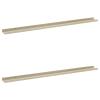 Gecheer Wall Shelves 2 pcs White and Sonoma Oak 45.3"x3.5"x1.2" view 2