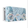 Falaniique Christmas Indoor Air Conditioner Cover for Window Units, Double Insulation Adjustable Waterproof Indoor AC Cover with Elastic Straps Blue Gnomes Winter Snowflake 17'' x 13'' x 3.5'' view 1