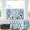 Falaniique Christmas Indoor Air Conditioner Cover for Window Units, Double Insulation Adjustable Waterproof Indoor AC Cover with Elastic Straps Blue Gnomes Winter Snowflake 17'' x 13'' x 3.5'' view 3