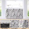 Floral Plant Indoor Air Conditioner Cover for Window Units, Double Insulation Adjustable Waterproof Indoor AC Cover with Elastic Straps Wildflower Leaves Botanical Herbs 21'' x 15'' x 3.5'' view 3