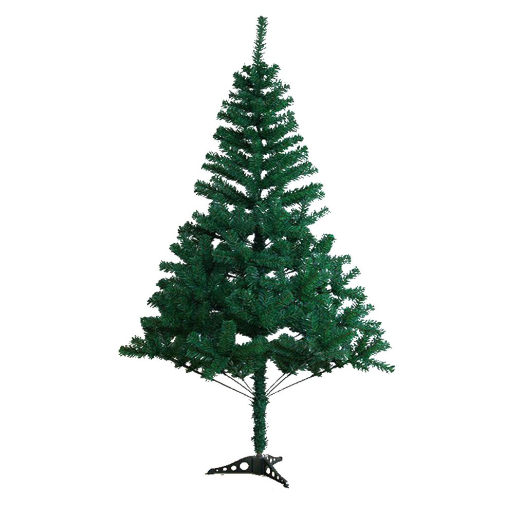 Recyclable Premium Green Artificial Christmas Xmas Tree, with Sturdy Metal Stand, Thick Bushy Quality Fibre Branches for a Realistic Natural Xmas Tree Look