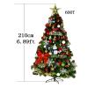 Luxury Christmas Decoration Tree, Artificial Christmas Tree, Christmas Colourful LED Scattered Christmas Tree with Snowflake Decoration, Fire Resistant for Indoor and Outdoor view 2