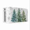 Christmas Tree Indoor Air Conditioner Cover for Window Units, Double Insulation Adjustable Waterproof Indoor AC Cover with Elastic Straps Froest Winter Pine Tree Snowflake 21'' x 15'' x 3.5'' view 1