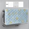 Snowflake Blue Indoor Air Conditioner Cover for Window Units, Double Insulation Adjustable Waterproof Indoor AC Cover with Elastic Straps Winter Christmas Contemporary Gold White 17'' x 13'' x 3.5'' view 2