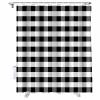 Vandarllin Rustic Black White Buffalo Check Plaid Pattern Shower Curtain, Farmhouse Shower Curtains Set with Hooks, Waterproof Fabric Bathroom Curtains Decor Home Accessories,Stall 36 X 72 Inch view 1