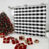 Vandarllin Rustic Black White Buffalo Check Plaid Pattern Shower Curtain, Farmhouse Shower Curtains Set with Hooks, Waterproof Fabric Bathroom Curtains Decor Home Accessories,Stall 36 X 72 Inch view 3