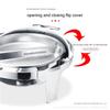 Warmers Set Warming Tray, Stainless Steel Chafing Dish Buffet Set, Chafer with Glass Window, Roll Top Buffet Servers and Warmers, for Wedding, Parties,6l (Single) view 4