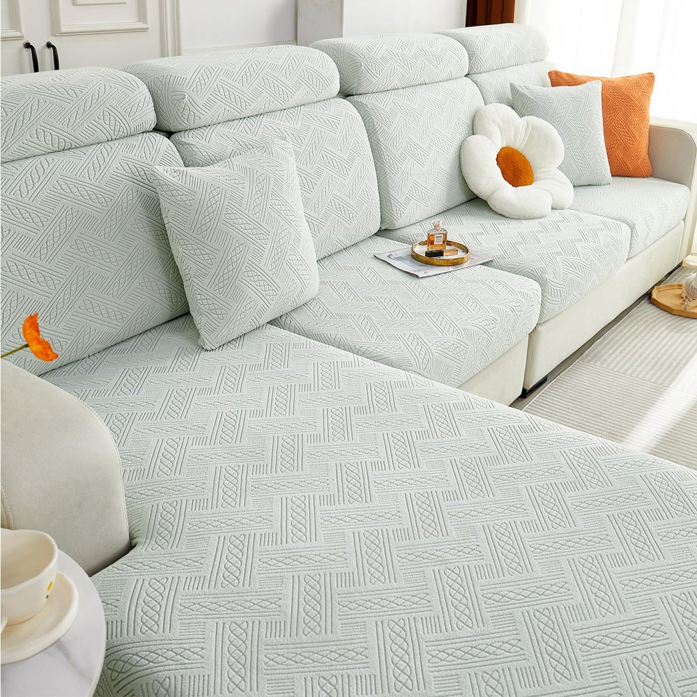 hyha Individual Couch Cushion Covers, Sofa Seat Cushion Covers Washable