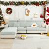 hyha Individual Couch Cushion Covers, Sofa Seat Cushion Covers Washable view 2