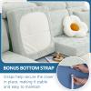 hyha Individual Couch Cushion Covers, Sofa Seat Cushion Covers Washable view 4