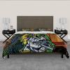 RIVINE Picasso Style Duvet Cover Set 3 Pieces The Weeping Woman Soft Breathable Microfiber Bedroom Bedding with 2 Pillow Shams 4 Ties Zipper King view 3
