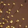 Fencer Wire 6 Feet Premium Full Artificial Cherry Blossom Tree w/ 208 LED Lights, Adjustable Brown Branches & Foldable Stand, Fake Sakura Tree w/Lights for Indoor, Lighted Faux Cherry Blossom Tree view 2