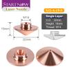 Startnow Laser Cutting Nozzle for Raytools Empower Head D32mm Fiber Laser Nozzle Double Single Layer 1.0 1.2 1.5mm (S32-A-15-S 1 PCS, Caliber 5.0mm) view 3