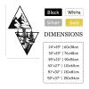 Metal Mountain Wall Art, River Metal Wall Decor With Pine Trees in Forest, triangle mountain wall art, Mountain Scene Metal Wall Art, Nature Wall Art, Living Room Decor, Wall Hangings (White, 43"x27" | 110x69cm) view 4