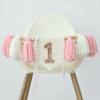Handmade Boho 1st Birthday High Chair Banner Party Decoration For Girl Baby Shower Wall Hangings Decorative For Kids Bedroom view 3