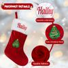 Ulico Personalized Christmas Stocking20 Large Custom Name Family Stockings, Red Velvet with White Soft Plush Cuff Xmas Stocking for Kids,Holiday Stocking for Fireplace Party Decoration(4 Pcs) view 2