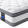 Coolvie King Mattress 12 Inch Hybrid Mattresses King Size Bed Mattress in A Box Mattresses Individual Pocket Springs with Memory Foam Layer Provide Motion Isolation & Cool Sleep view 1