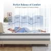 Coolvie King Mattress 12 Inch Hybrid Mattresses King Size Bed Mattress in A Box Mattresses Individual Pocket Springs with Memory Foam Layer Provide Motion Isolation & Cool Sleep view 4