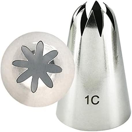 Piping Tips 4 Pcs Stainless Steel Cake Piping Nozzles Pastry Tips 1b 1c 1e 1g Nozzles Set Large Icing Cake Piping Nozzles
