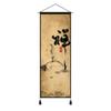 45cm Chinese Style Buddhist Zen Wall Painting Living Room Wood Scroll Wall Hanging Decor view 1