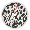 Cow Print Christmas Tree Skirt 36" Xmas Tree Skirt Gorgeous Edge Tassel Christmas Tree Mat for Holiday Party Christmas Decorations for Xmas Tree Christmas Ornaments view 1