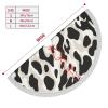 Cow Print Christmas Tree Skirt 36" Xmas Tree Skirt Gorgeous Edge Tassel Christmas Tree Mat for Holiday Party Christmas Decorations for Xmas Tree Christmas Ornaments view 2