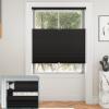 Myshade Custom 1.5 Inch No Drill No Tools Cellular Shades for Indoor Windows Top Down Bottom Up Shades Easy to Install Cordless Blinds for Home Room Darkening, 58" W * 54" H Black-Blackout view 1