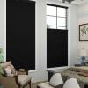 Myshade Custom 1.5 Inch No Drill No Tools Cellular Shades for Indoor Windows Top Down Bottom Up Shades Easy to Install Cordless Blinds for Home Room Darkening, 58" W * 54" H Black-Blackout view 4