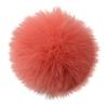 homeemoh Detachable Faux Fur Pom Poms, 5.9" Furry Balls with Snap Fastener, Faux Fur Bobbles for Knitted Hats Scarf Gloves Shoes (Light Orange) view 1