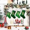 Yiming 88 Monogrammed Christmas Stockings, Family Initial Xmas Stockings, Large Christmas Stockings Letter Stockings for Christmas Holiday Xmas Gift (U,Green) view 2
