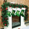 Yiming 88 Monogrammed Christmas Stockings, Family Initial Xmas Stockings, Large Christmas Stockings Letter Stockings for Christmas Holiday Xmas Gift (U,Green) view 3