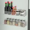 PMMASTO Adhesive Acrylic Spice Rack Organizer for Wall with Nano Double Sided Tape, Spice Shelf Organization for Kitchen Cabinet Door/Pantry Door, Wall Mount Seasoning Rack (Clear-2 Pack) view 2