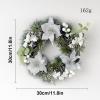 YHNJI Door Hanging Decoration Articles Multipurpose Plastic Wedding Window Christmas Simulation Pinecone Wreath view 2