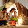 lamphle 3D Inflatable Fake Campfire Props Artificial Campfire Halloween Party Decoration Camping Props Bonfire Inflatable Party Decoration Bonfire for Indoor Red view 4