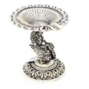 PH Artistic Oil Lamp Diya Deepak 925 Sterling Silver Temple Pooja Aarti Prayer Bird W506