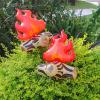 lamphle 2Pcs 3D Inflatable Fake Campfire Props Artificial Campfire Halloween Party Decoration Camping Props Bonfire Inflatable Party Decoration Bonfire for Indoor 2pcs view 4