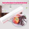 Drawer Food Wrap Dispenser, Plastic Wrap, Refillable Plastic Wrap Dispenser With Cutter, Aluminum Foil and Wax woodDispenser for Kitchen Organization view 2