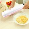 Drawer Food Wrap Dispenser, Plastic Wrap, Refillable Plastic Wrap Dispenser With Cutter, Aluminum Foil and Wax woodDispenser for Kitchen Organization view 4
